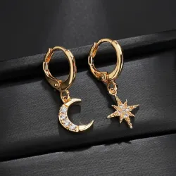 Crystal Moon EarringsOorbellen