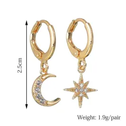 Crystal Moon EarringsOorbellen