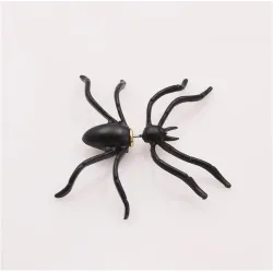 Boucles d'oreilles avec araignée noire