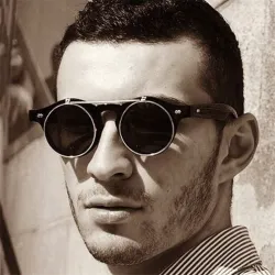 rétro lunettes de soleil punk à vapeur - lunettes de soleil classique vintage