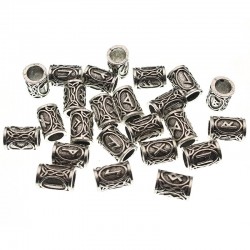 Viking Runes Metal Spacer perles - 24pcs/Set