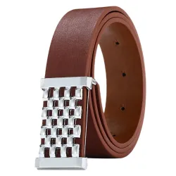 Metal Square Belt - LeatherRiemen