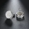 Boucle d'oreille ronde - Gold/Silver