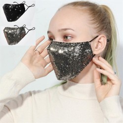 Modieus katoenen gezicht / mondmasker met pailletten - anti-vervuiling - ademend - beschermingMondmaskers