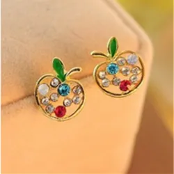 Apple Crystal EarringsOorbellen