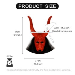 Masque en latex Hellboy