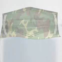 Wegwerp antibacterieel medisch gezichtsmasker - mondmasker - mondkapje - 3-laags - camouflageMondmaskers