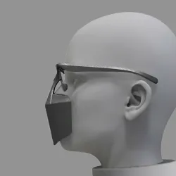 Volledig verzegeld - anti-speeksel - antibacterieel - gezicht - mond - neus - plastic beschermen maskerMondmaskers