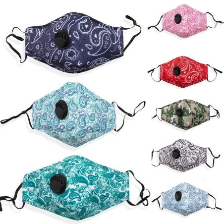 PM2.5 - charbon actif - masque visage / bouche avec filtre - anti-dust - antibactérien - réutilisable