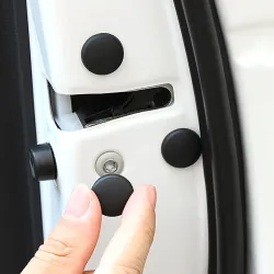 Car door lock screw protection - black - whiteExterieur accessoires
