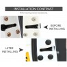 Car door lock screw protection - black - whiteExterieur accessoires