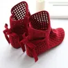 Women's boots - ankle boots - cut outs - red/black/beigeLaarzen