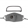 Mouth / face protective mask - detachable plastic eye shield - air valve - 2.5PM filter - reusableMouth masks