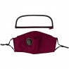 Mouth / face protective mask - detachable plastic eye shield - air valve - 2.5PM filter - reusableMouth masks