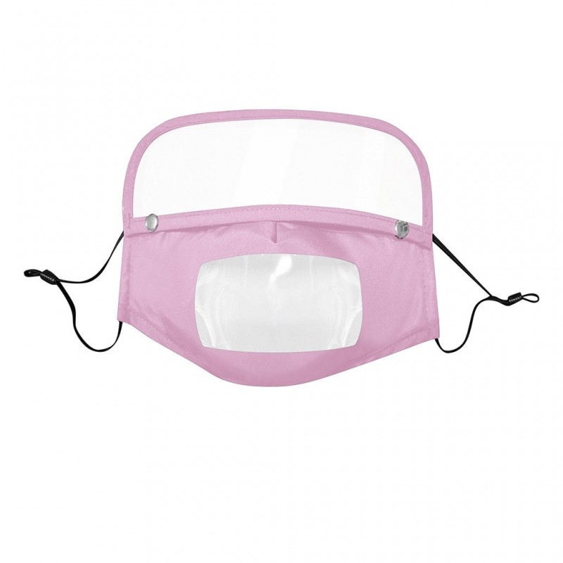Gezichtsmasker voor kinderen met afneembaar oogschild - zichtbare mond - herbruikbaar - wasbaarMondmaskers