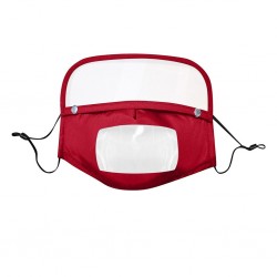 Gezichtsmasker voor kinderen met afneembaar oogschild - zichtbare mond - herbruikbaar - wasbaarMondmaskers