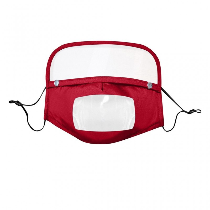 Gezichtsmasker voor kinderen met afneembaar oogschild - zichtbare mond - herbruikbaar - wasbaarMondmaskers
