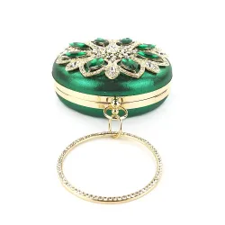 Luxury diamond - small purse - crystal flowerTassen