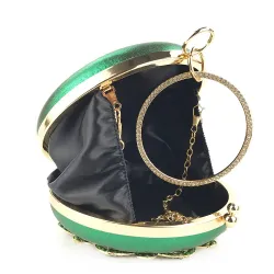Luxury diamond - small purse - crystal flowerTassen