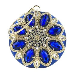 Luxury diamond - small purse - crystal flowerTassen