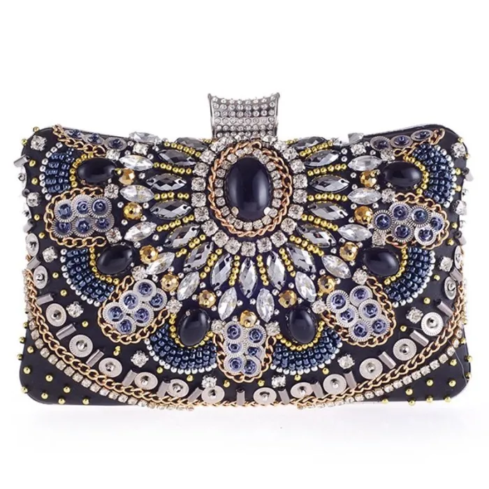 Diamond crystal purse - with chain - ladiesTassen