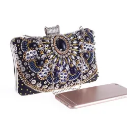 Diamond crystal purse - with chain - ladiesTassen
