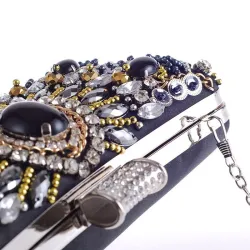Diamond crystal purse - with chain - ladiesTassen