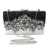 Crystal rhinestone purse - rectangle - black - ladiesTassen