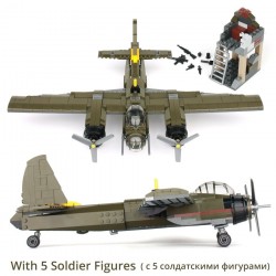 Plan militaire de bombardement Ju-88 - bloc de construction - 559 pièces