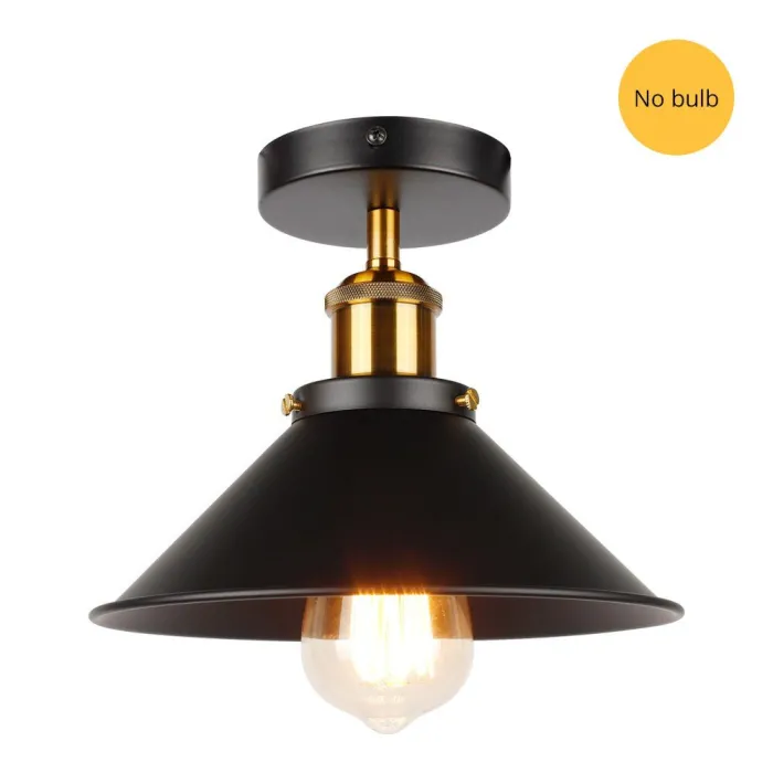 Industrial ceiling light - vintage - black - goldHome