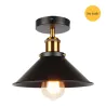 Industrial ceiling light - vintage - black - goldHome