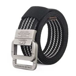 Jaycosin Fashion Non-Porous Adjustable Canvas Belt Youth Creative Buckle Belt Wild Stylish Popular SRiemen