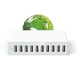 50W - 10 port USB - Smart-charger - Chargeur rapide