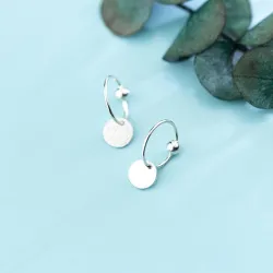 925 Sterling Silver - Minimalist Hoop Earrings - JewelryEarrings