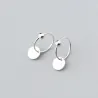 925 Sterling Silver - Minimalist Hoop Earrings - JewelryEarrings