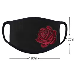 PM2.5 - anti-stof & vervuiling - gezicht / mond beschermend masker - wasbaar - rozen printMondmaskers