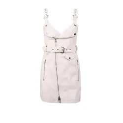 Mode mini robe en cuir