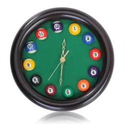 billard - boule de billard - Horloge murale