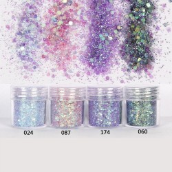 Mermaid Scale - Hexagon Glitter - Bling Filling - Resin Craft - 4pcsNagels