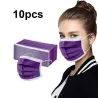 Wegwerp antibacterieel medisch gezichtsmasker - mondmasker - mondkapje - 3 laags - paarsMondmaskers
