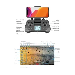 F4 - GPS - 5G - WIFI - 2KM - FPV - 4K - HD Caméra - 2-Axis - Gimbal - Brushless - Foldable
