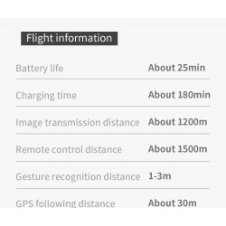 KF107 - GPS - 5G - WiFi - 1.2KM - 4K Servo Camera - Optical Flow Positioning - Brushless - Foldable - One BatteryR/C Drone