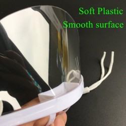 5 stuks - transparant mondmasker - plastic schildMondmaskers