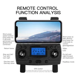 ZLRC SG907 Pro - 5G - WIFI - FPV - GPS - 4K HD Dual Camera - Two-axis Gimbal - Optical Flow Positioning - FoldableR/C drone