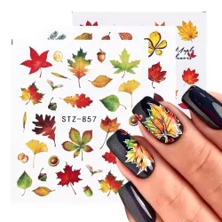Herfstbladeren - nagelstickersNagelstickers