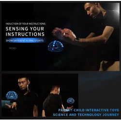 D3 - Colorful Light - Gesture Sensing - Altitude Hold Mode - Intelligent Induction - Flying BallR/C drone