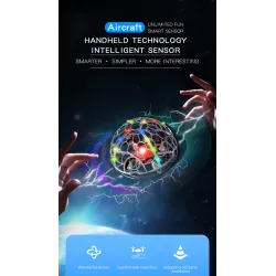 D3 - Colorful Light - Gesture Sensing - Altitude Hold Mode - Intelligent Induction - Flying BallR/C drone