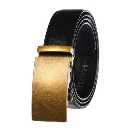 Ceinture en cuir tendance avec boucle automatique