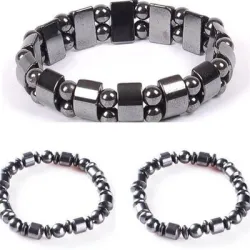 Bracelet élastique avec perles - thérapie magnétique