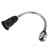20/30/40/60cm - E27 - Black - Flexible - Extension - Socket - LED Light Bulb - Base HolderHome